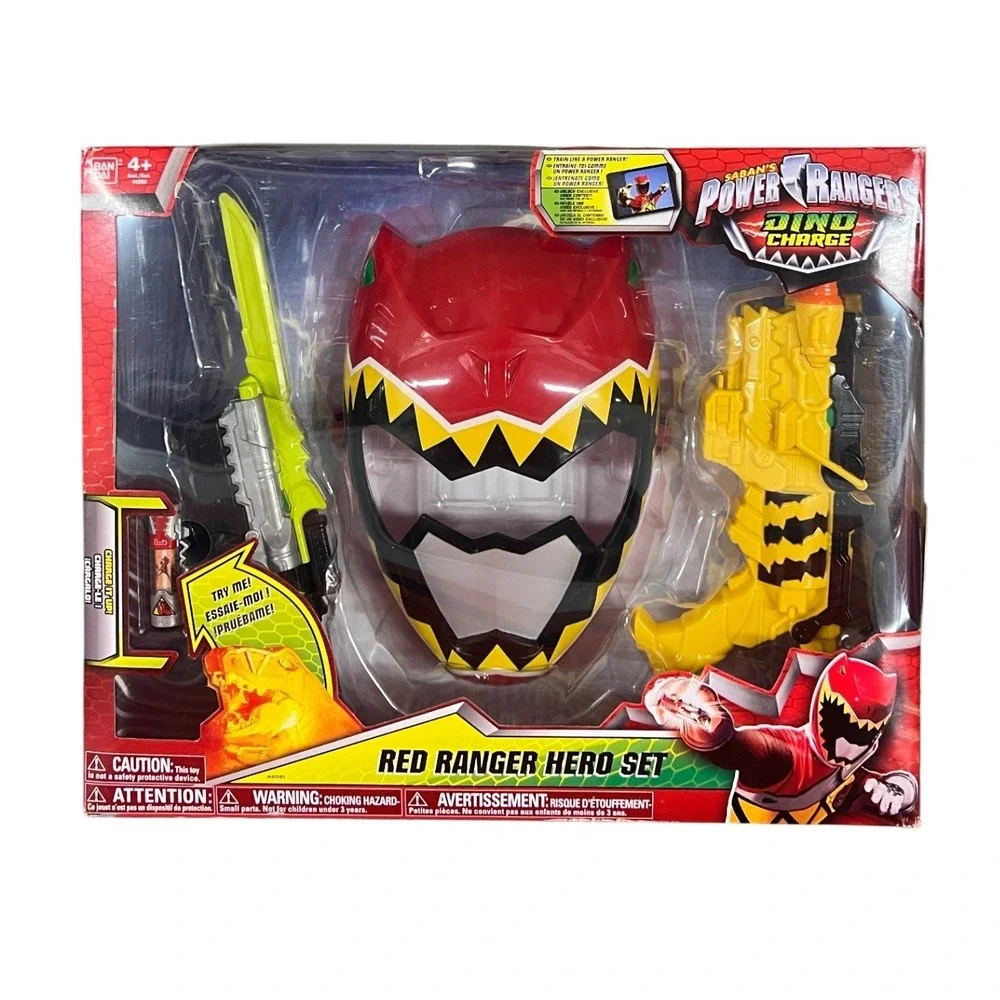 Power Rangers Dino Charge Red Ranger Hero Set Bandai Mask Morpher Saber